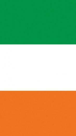 Ireland Irish Flag iPhone 5c Wallpaper Green White Orange Gold