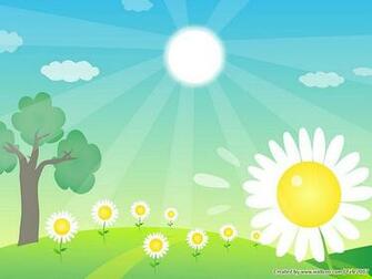 Of Springtime Spring Scene Illustration Wallpaper