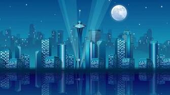3d Effect Of The City Wallpaper