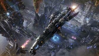 Spaceship Computer Wallpaper Desktop Background Id