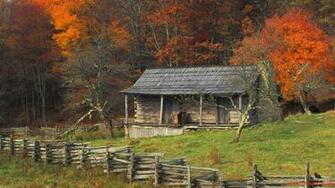 Log Cabin Wallpaper