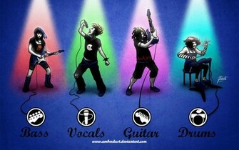 Abstract Rock And Roll Band Music Wallpaper In Resolution