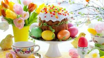 Wallpaper Easter Egg Table Layout Holiday Full