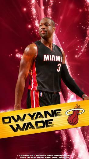 Dwyane Wade Miami Heat Mobile Wallpaper Basketball