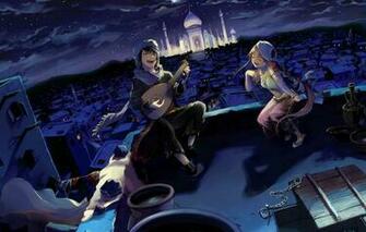Wallpaper Roof Night Tale East Agrabah Young Aladdin