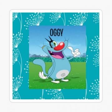 Oggy Cat Cartoon Cute Funny Photographic Print