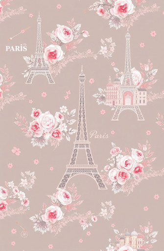 Pink Paris Wallpaper