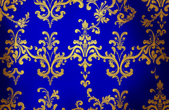 Royal Blue And Gold Wallpaper