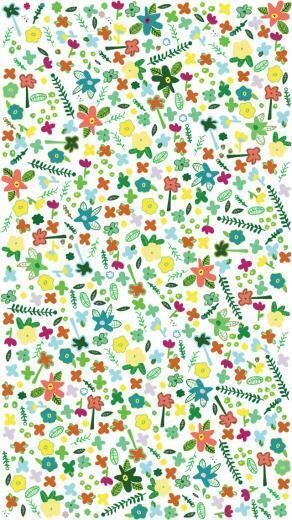 Spring Floral Wallpaper Twin Stripe