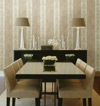 Ornate Stripe Wallpaper Designer By Kenneth James