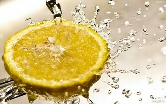 Lemon Splash Wallpaper HD