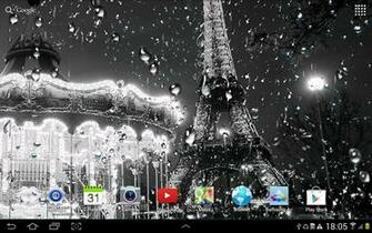 Paris Word Wallpaper Rainy Live