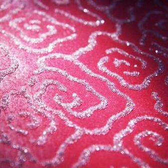 Sugar Trails Pink Glass Bead Glitter Printed Wallpaper Glp