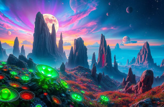 Alien Planet Landscapes Wallpaper