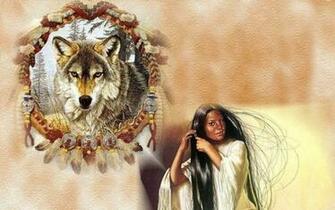 Wolf In Dream Catcher A Forgotten People Wallpaper