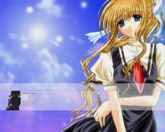 Kamio Misuzu Girl Blonde Sky Sadness Stock Photos Image