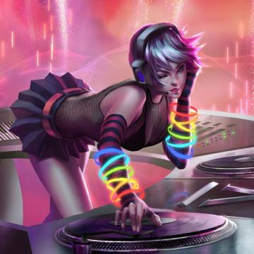 Sexy Dj Girl Wallpaper Custom 3d Photo Night Club Wall