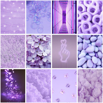 Light Purple Aesthetic Collage Wallpaper Laptop Jach