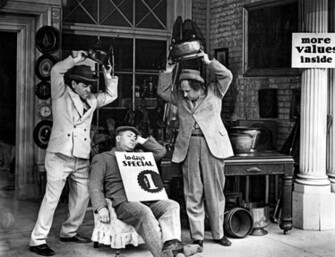 Three Stooges Comedy Series Vaudeville Vintage Wallpaper
