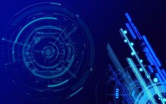 Blue Tech Wallpaper