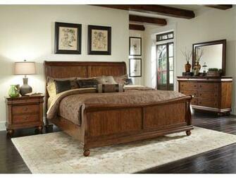 Liberty Furniture Bedroom King Sleigh Bed Br Ksl Rice