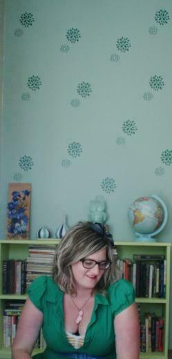 Make Diy Screenprinted Stencil Wall Paper Dear Handmade Life