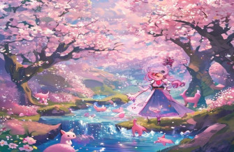 Pink Anime Wallpaper