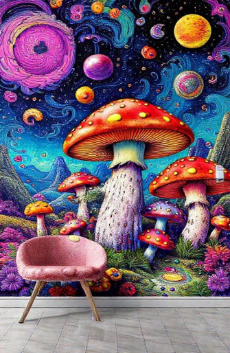 Trippy Shroom Wallpaper