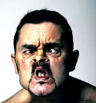 Funny Face Man With Goatee Picture Wallpaper