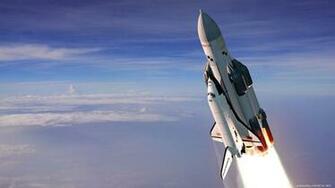 Space Rocket Start Desktop Wallpaper HD And Wide