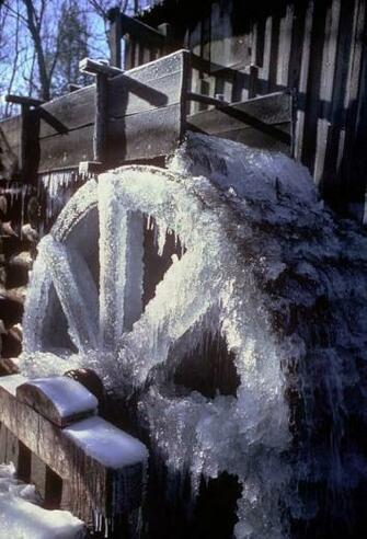 Mills Water Georgia Waterwheels Wheels Barns Grist