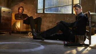 Men Jared Padalecki Jensen Ackles Sitting Movies Celebrities Wallpaper