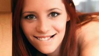 Redhead Mouths Biting Lip Ariel Piper Fawn Wallpaper