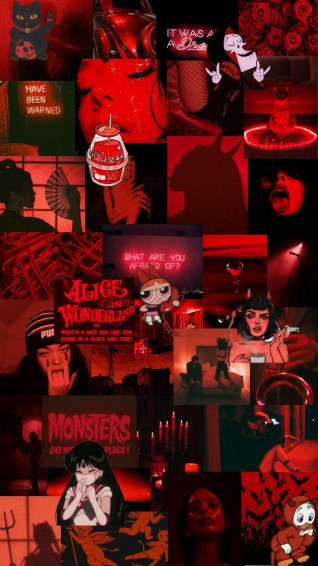 Red Aesthetic Wallpaper Art iPhone Edgy