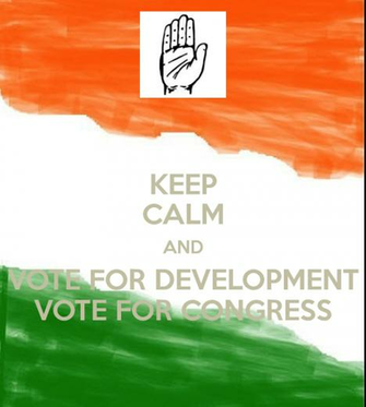 Keep Calm And Vote For Development Congress