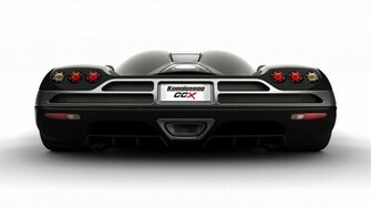 Jerome S Koenigsegg Ccx Black Rear Sports Car