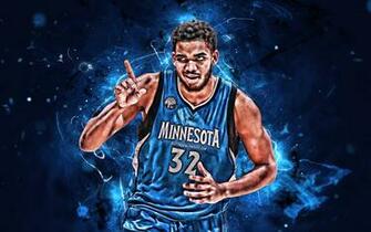 Wallpaper Karl Anthony Towns Abstract Art Nba