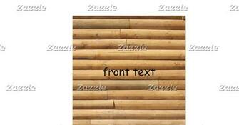 Faux Log Cabin Siding Background Square Paper Invitation