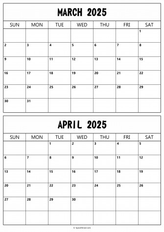 March April Calendar Templates Wallpaper