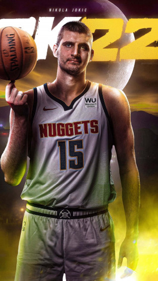 Serbian Basketball Player Nikola Joki Nba 2k22 Wallpaper