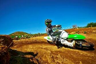 Kawasaki Kx100 Motocross Dirtbike Wallpaper Background