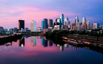 Philadelphia Skyline Wallpaper Photo Art Print Philly