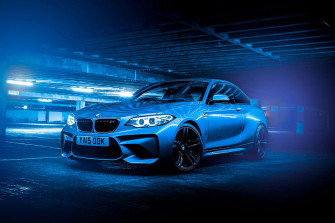 Blue Car Background Wallpaper
