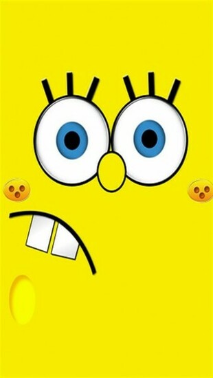 Spongebob Face HD iPhone Wallpaper S 3g