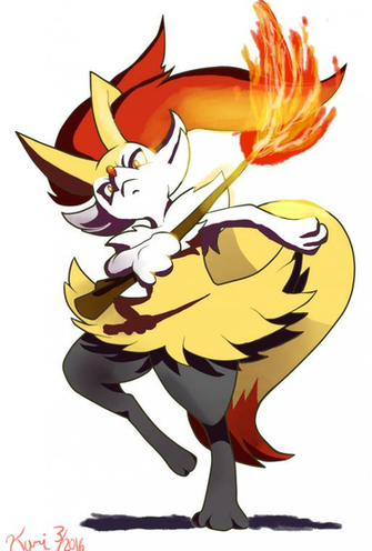 Braixen By Tatsunokoori