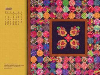 Quilt Calendar Computer Wallpaper January Books Beyond