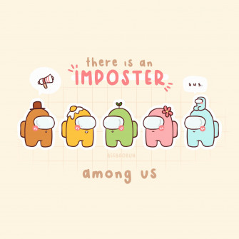 Purple Among Us Aesthetic Laptop Wallpaper Image