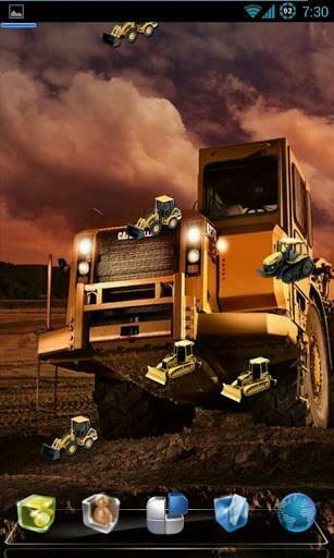 Bigger Excavator Earth Live Wallpaper For Android Screenshot