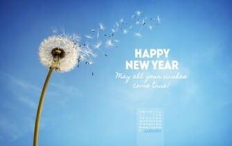 Wishes Come True Desktop Calendar January Wallpaper