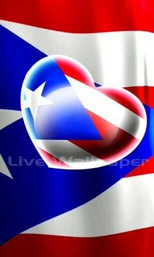 Bigger Love Puerto Rico Flag Lwp For Android Screenshot